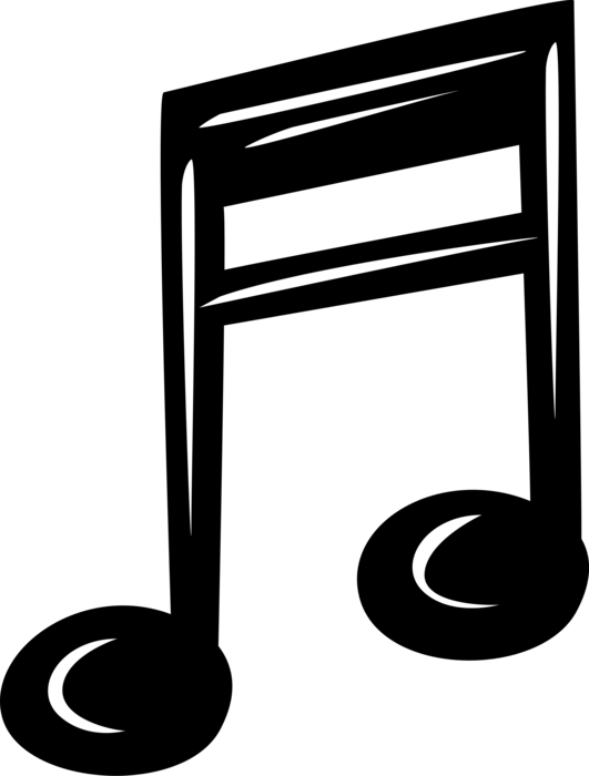 Vector Illustration of Musical Notation Music Notes Represent Relative Duration and Pitch of Sound
