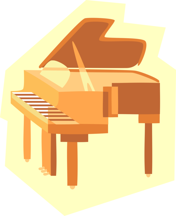 Vector Illustration of Piano Keyboard Musical Instrument