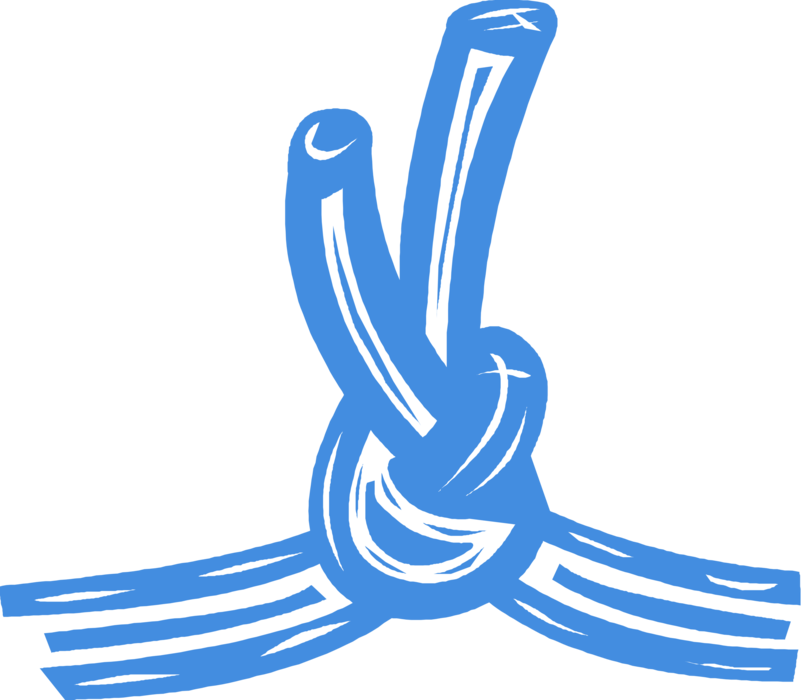Vector Illustration of Rope Tied Into Knot
