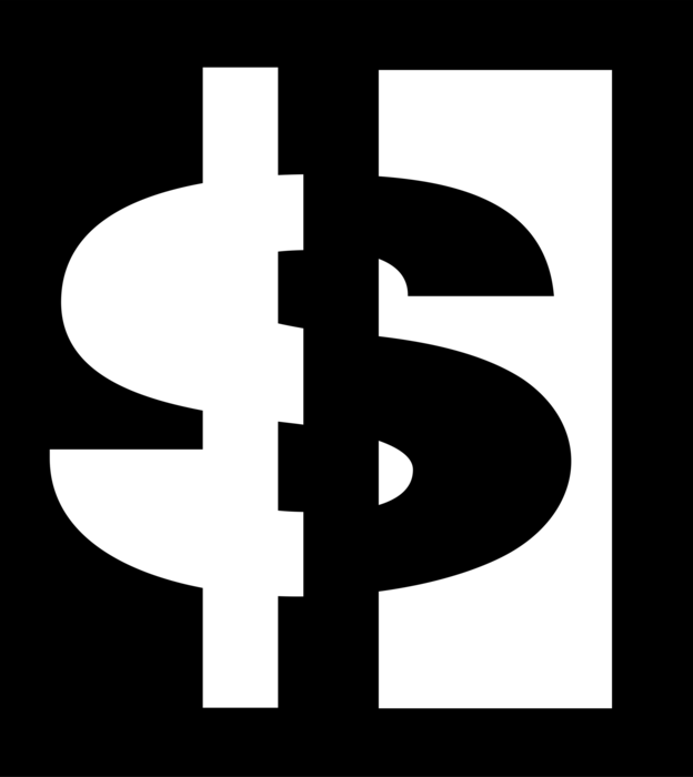 Vector Illustration of Dollar Cash Money Currency Banknotes Symbol