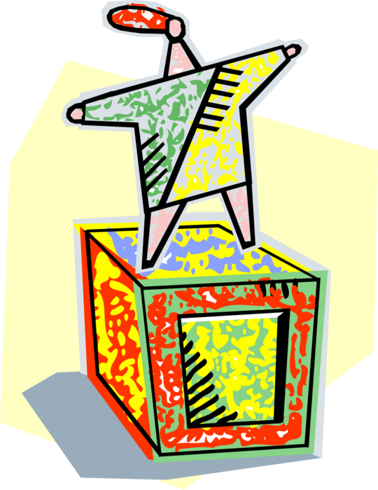 Vector Illustration of Attention Whore Standing on Soap Box