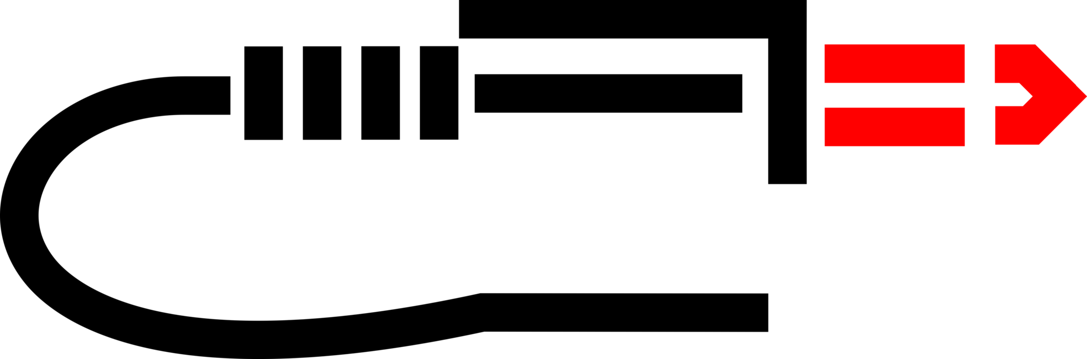 Vector Illustration of Audio Plug Connector Cable