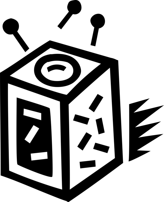 Vector Illustration of Container for Holding Pins or Tacks