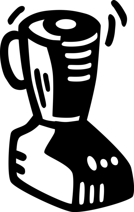 Vector Illustration of Electric Mixer or Blender