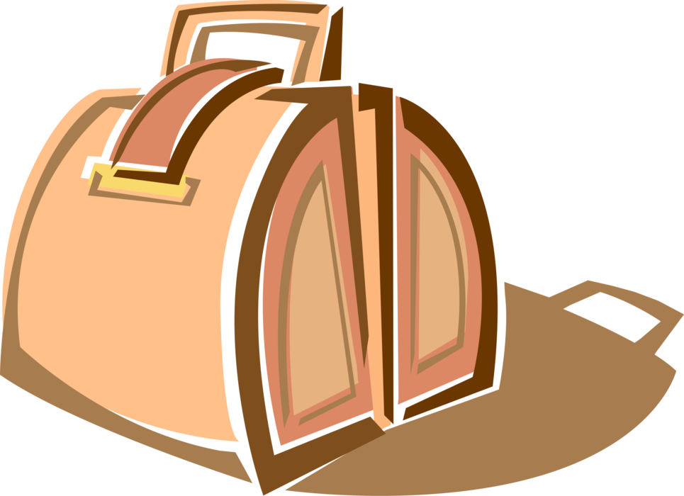 Vector Illustration of Doctor Physician's Portable Medical Bag to Transport Medical Supplies and Medicine