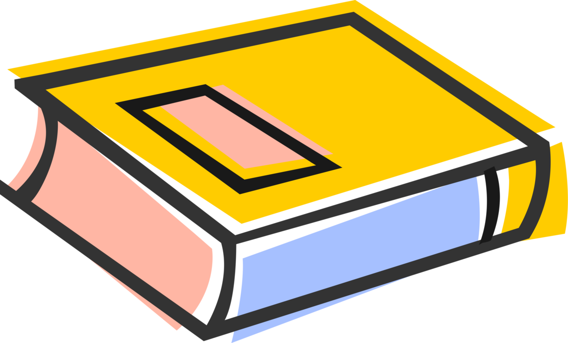 Vector Illustration of Schoolbook Textbook Reading Book