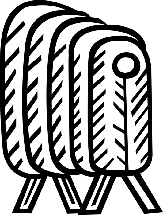 Vector Illustration of Radiator Convector Heat Exchanger Transfers Thermal Energy