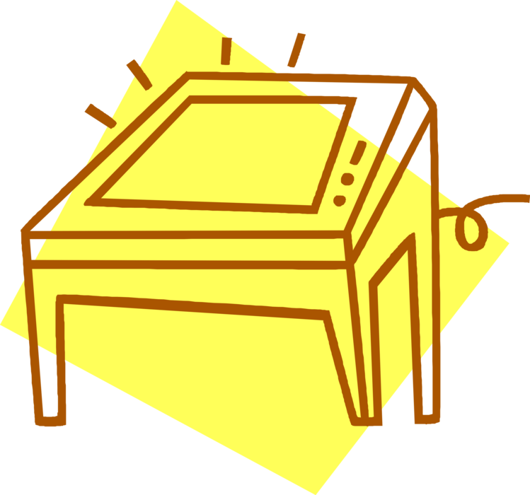 Vector Illustration of Light Table used to Review Photographic Film or Artwork