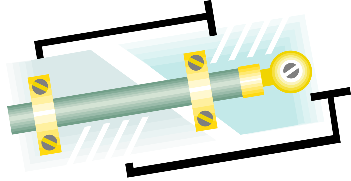 Vector Illustration of Terminated Electrical Wire 