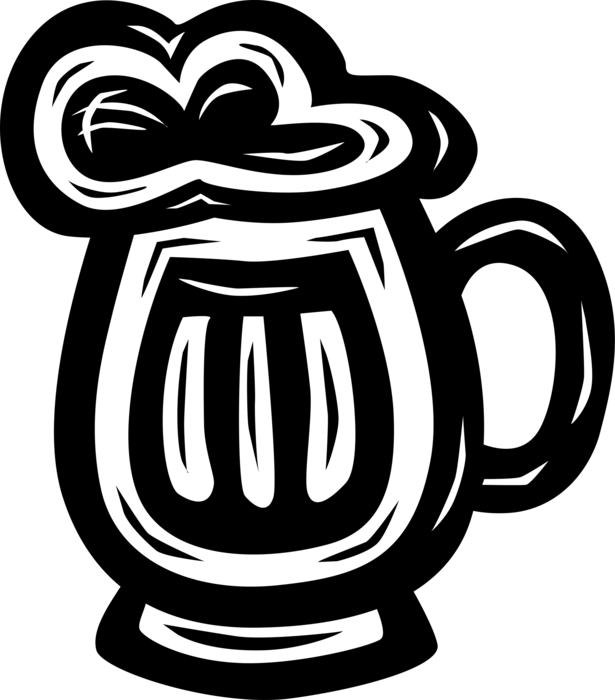 Vector Illustration of Beer Fermented Malt Barley Alcohol Beverage