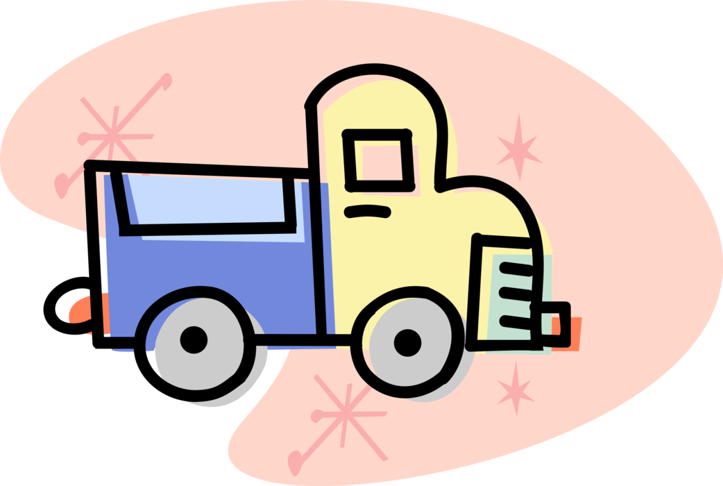 Vector Illustration of Freight Shipping and Distribution Transport Delivery Truck Vehicle