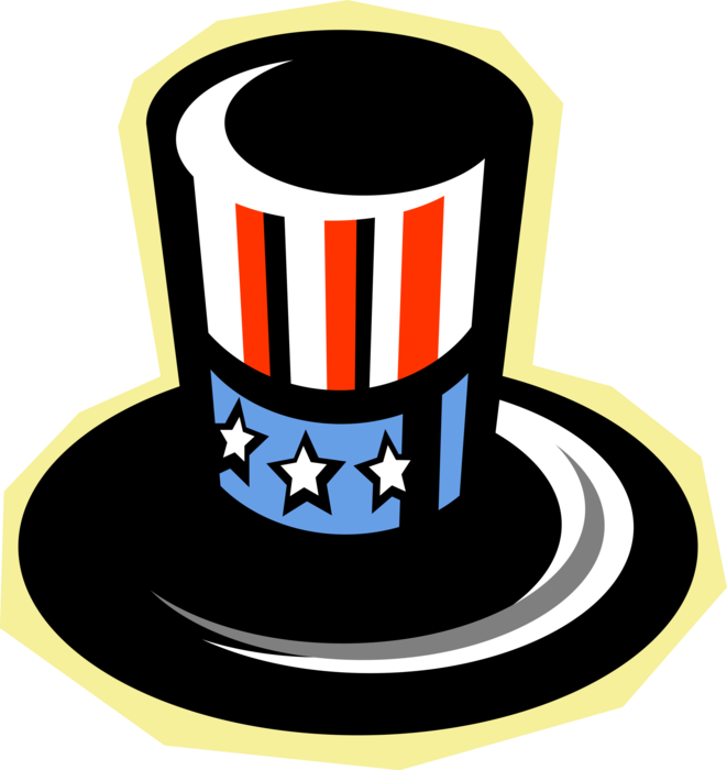 Vector Illustration of Independence Day 4th of July Uncle Sam National Personification of American Government