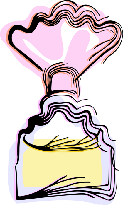 Vector Illustration of Perfume Cologne Bottle