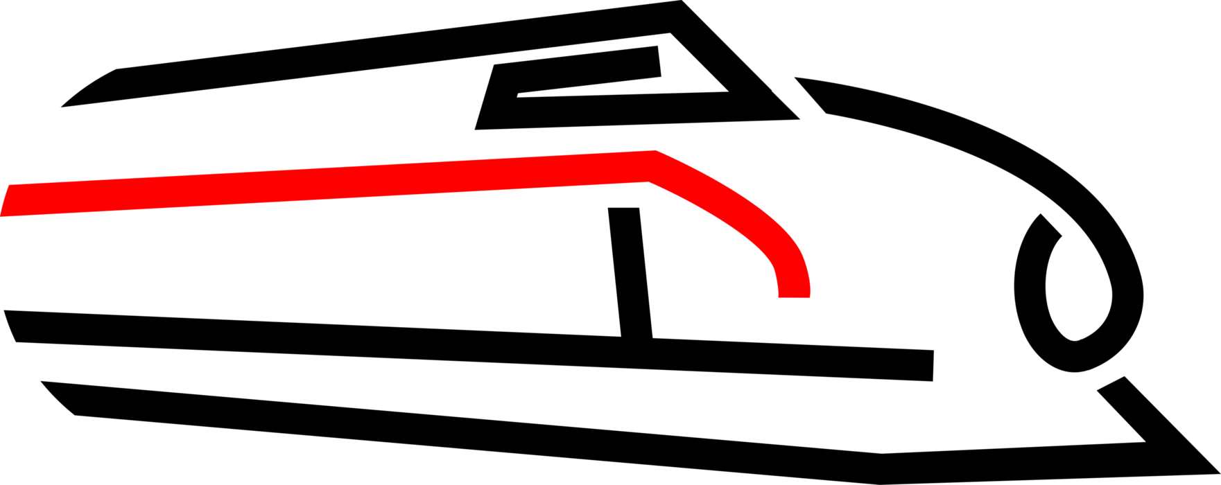 Vector Illustration of Shinkansen Japanese High-Speed Railway Bullet Train