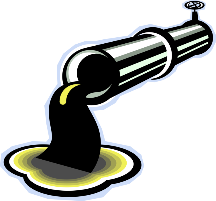 Vector Illustration of Petroleum Energy Industry Crude Oil Distribution Pipeline