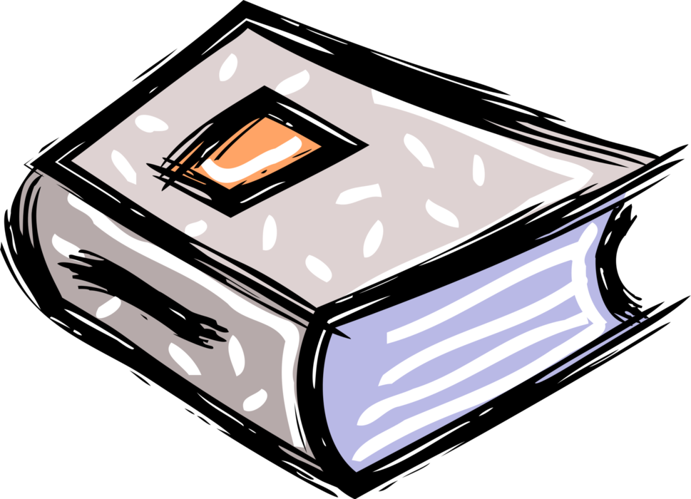 Vector Illustration of Books as Printed Works of Literature Fiction or Nonfiction Borrowed from Lending Library