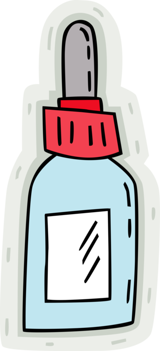 Vector Illustration of Medicine Dropper Delivers Liquid Medications Past the Taste Buds Efficiently