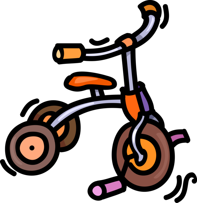 Vector Illustration of Child's Tricycle Bike