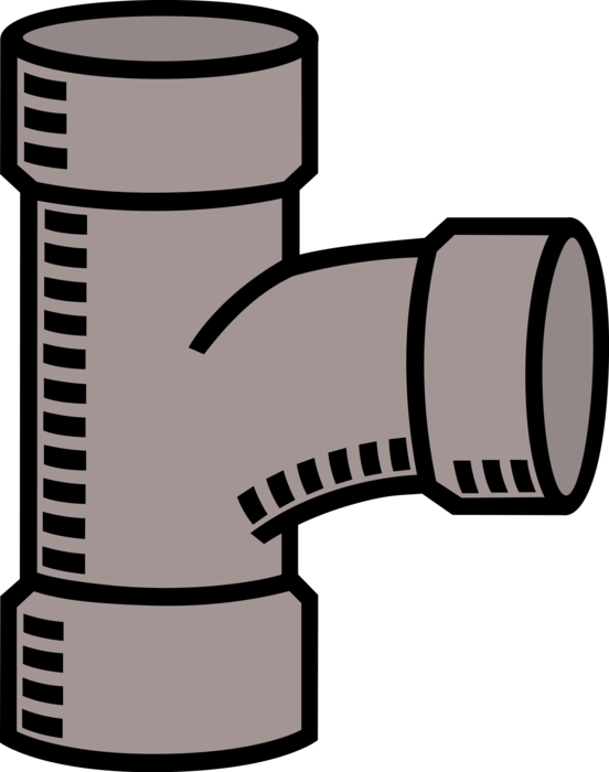Vector Illustration of Plumbers Plumbing Pipe