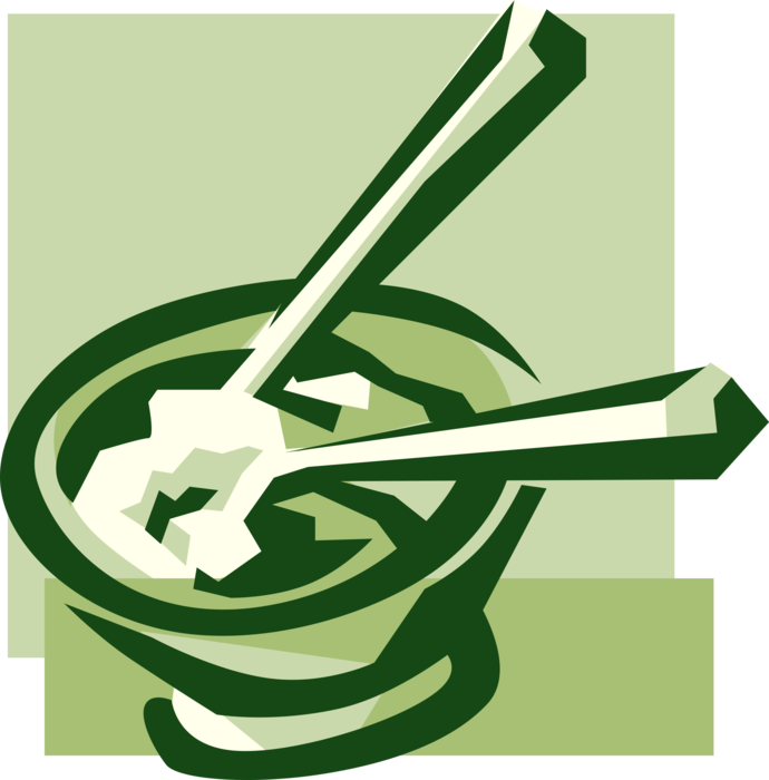Vector Illustration of Bowl of Chinese Cuisine Noodles with Chopsticks