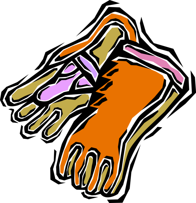 Vector Illustration of Safety Gloves, Rubber Gloves or Work Gloves Provide Hand Protection