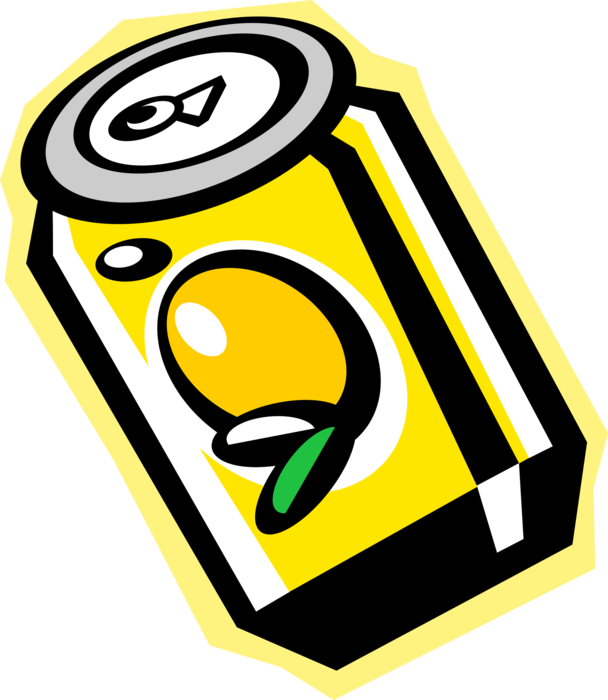 Vector Illustration of Soda Pop Soft Drink Refreshment Aluminum Can