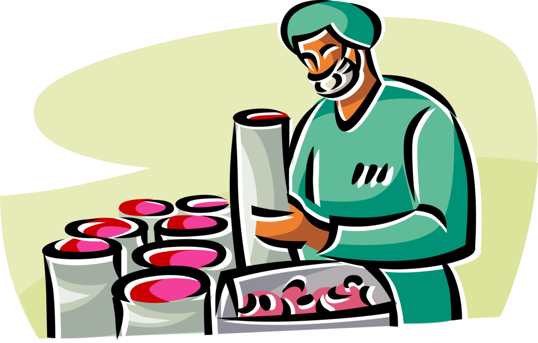 Vector Illustration of Laboratory Science Research Technician