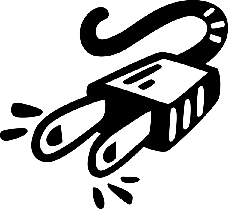 Vector Illustration of Power Supply Electric Plug