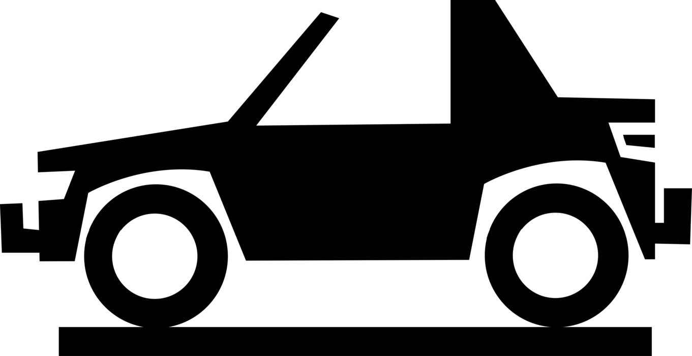 Vector Illustration of Family Sedan Automobile Motor Vehicle Car