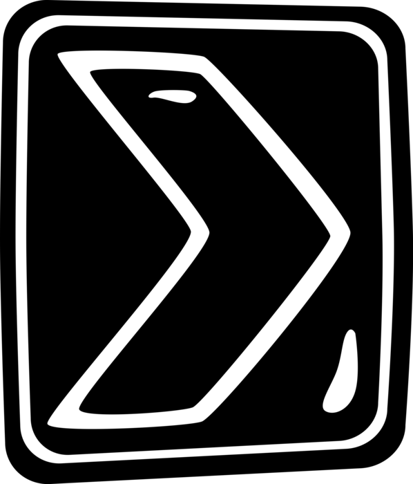 Vector Illustration of Traffic Highway Road Sign Arrow
