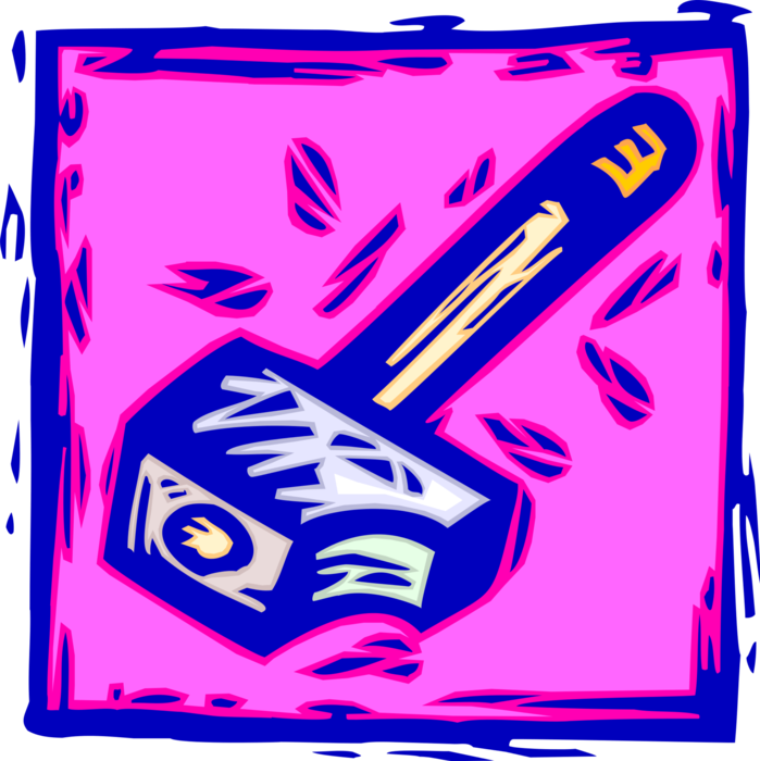 Vector Illustration of Sledgehammer Hand Tool used to Drive Nails also Symbol of Power and Oppression