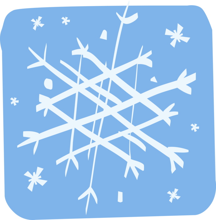 Vector Illustration of Snowflake Snow Ice Crystal