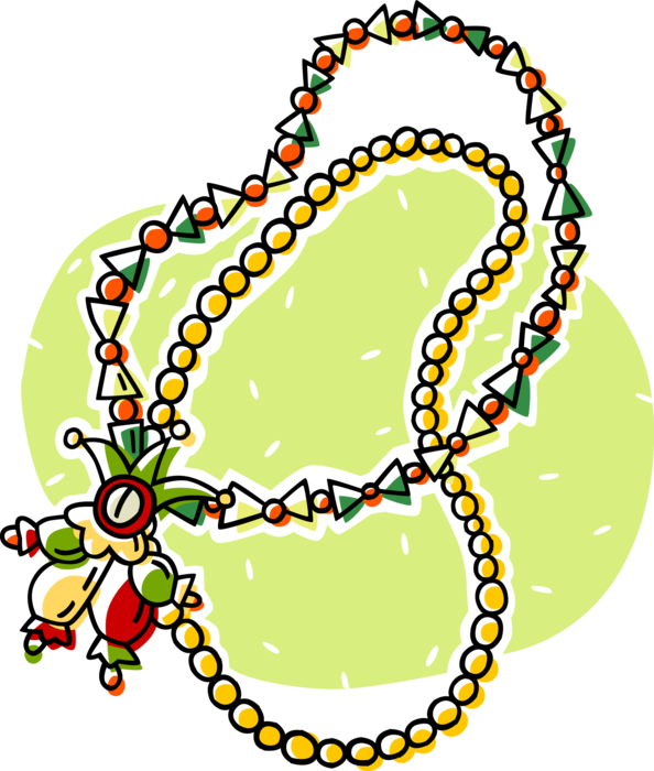 Vector Illustration of Festive Season Christmas Tree Decoration Beads