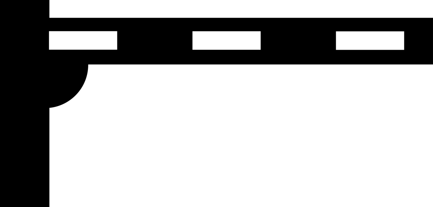 Vector Illustration of Railway Level Crossing Intersection Signals and Warning Lights