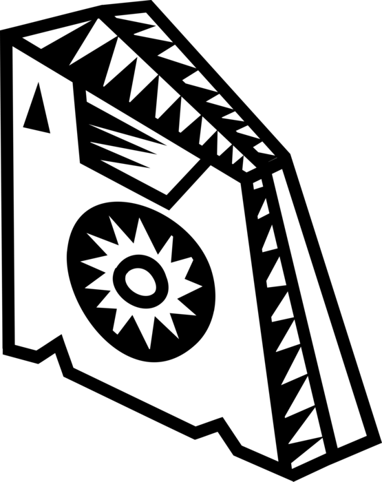 Vector Illustration of 3.5" Diskette Disk Digital Data Storage Option