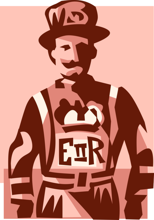 Vector Illustration of Beefeater Yeomen Warder of Her Majesty’s Royal Palace and Fortress at Tower of London, England