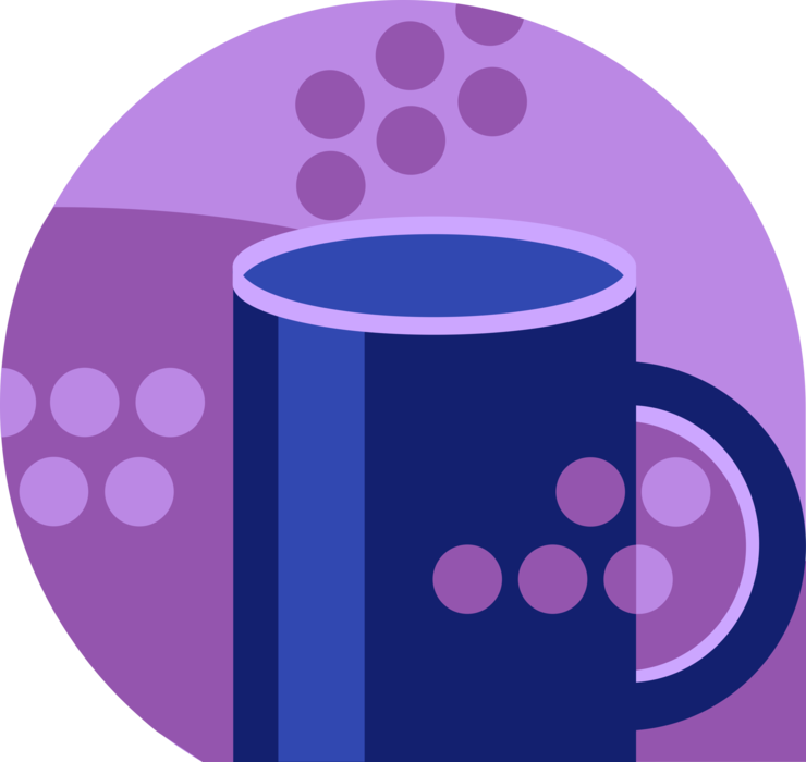 Vector Illustration of Cup of Coffee Drink Beverage