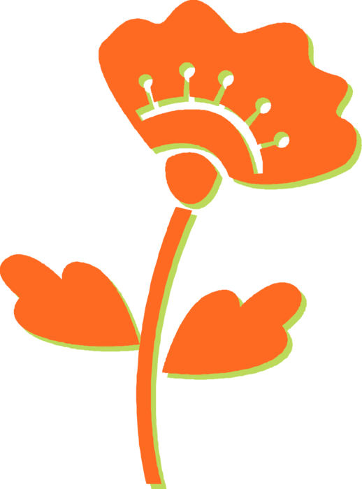 Vector Illustration of Botanical Horticulture Plant Floral Flower Blossom