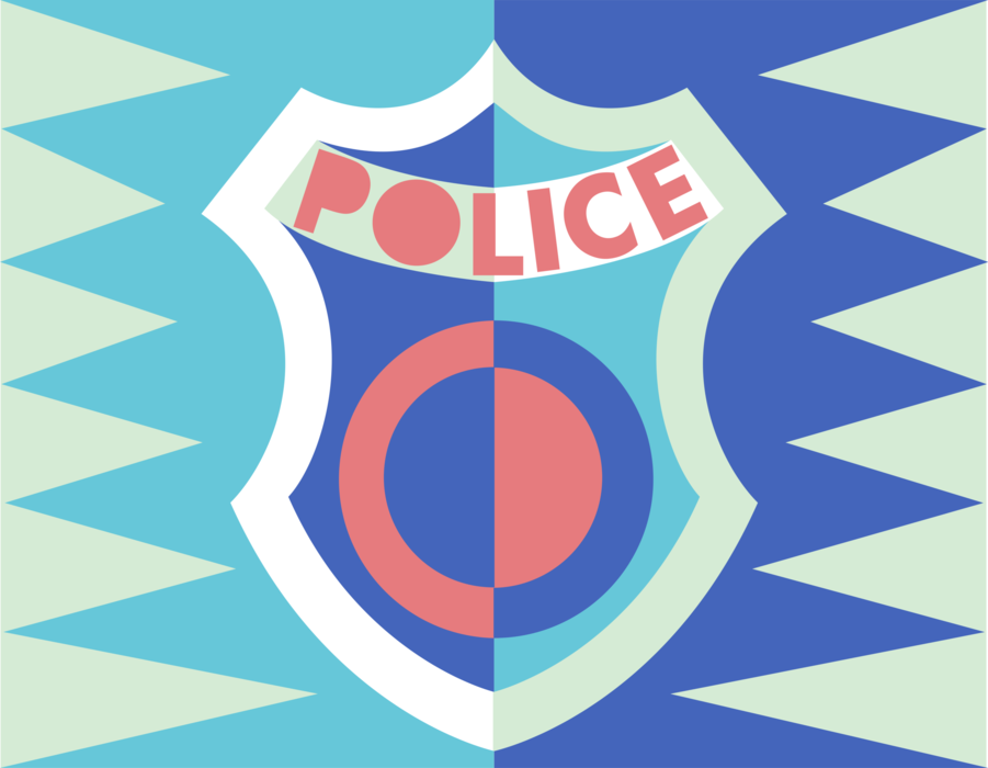Vector Illustration of Law Enforcement Police Officer Badge