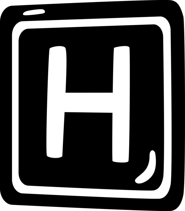 Vector Illustration of Hospital Zone Street Road Sign