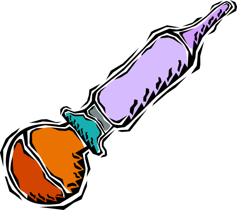Vector Illustration of Poultry Turkey Baster used in Grilling, Rotisserie, Roasting