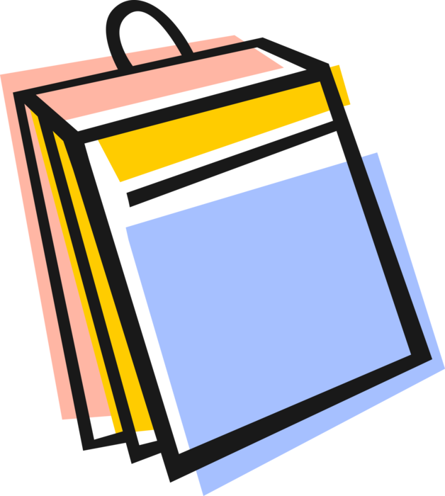 Vector Illustration of File Folder Holds Loose Papers Together for Organization and Protection