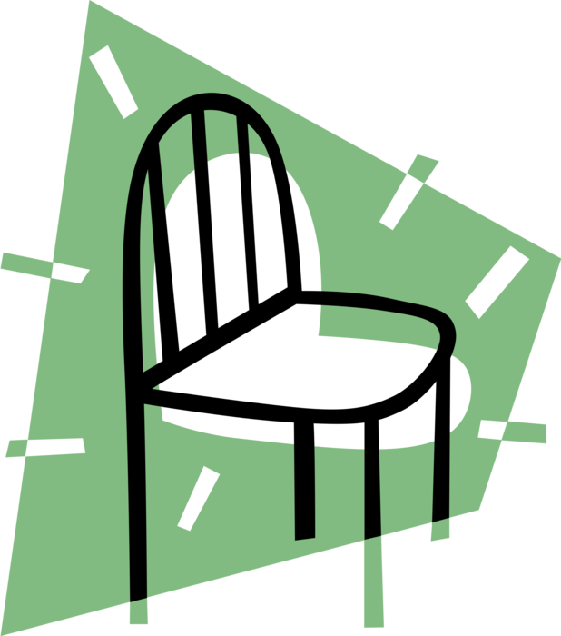 Vector Illustration of Home Furnishings Chair Furniture