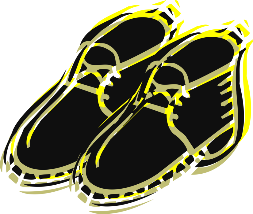 Vector Illustration of Hiking Boots Footwear Designed to Protect the Feet While Walking or Hiking