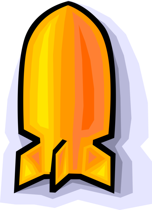 Vector Illustration of Military Bomb Explosive Weapon