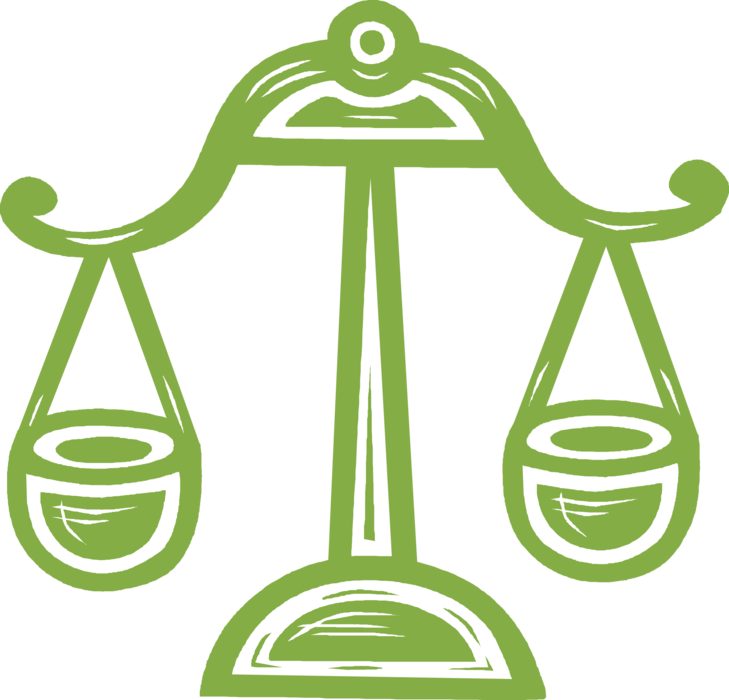 Vector Illustration of Weighing Scales Force-Measuring Devices for Weight Measurement