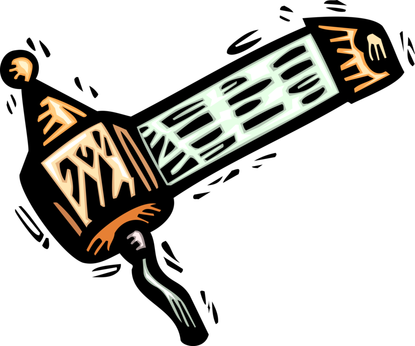 Vector Illustration of Purim Noisemaker Gragger used to Drown out Haman’s Name from Megillah in Judaism