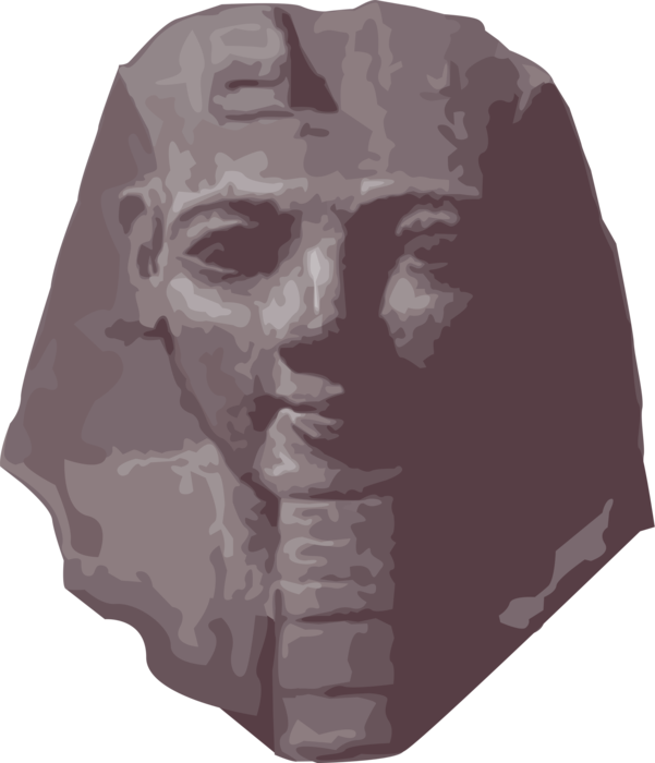 Vector Illustration of Ramesses II Ramesses the Great 3rd Pharaoh of 19th Dynasty Egyptian Empire
