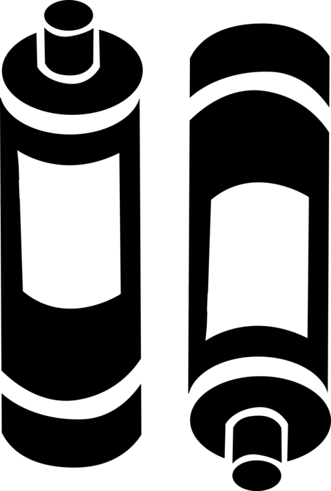 Vector Illustration of Electrical Energy Power Source Batteries