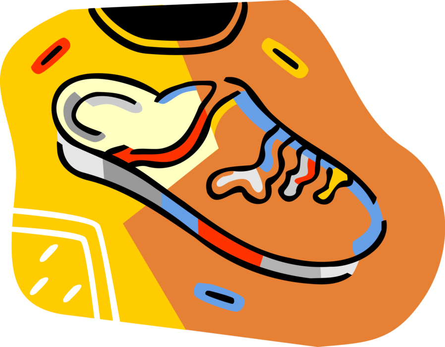 Vector Illustration of Slip-On Bedroom Slippers Footwear